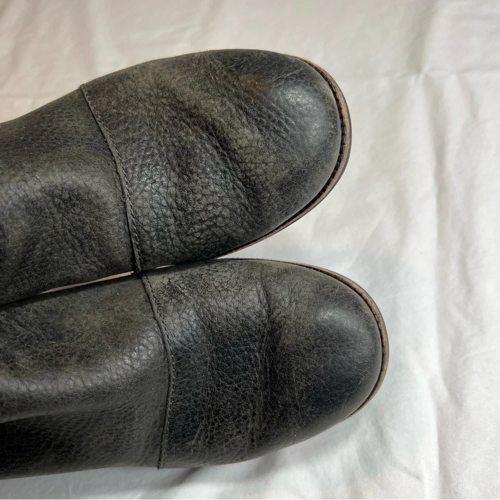 Sorel Kate gray leather cut out Chelsea bootie boots size 8.5